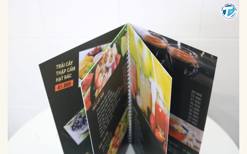 Menu nhựa PVC